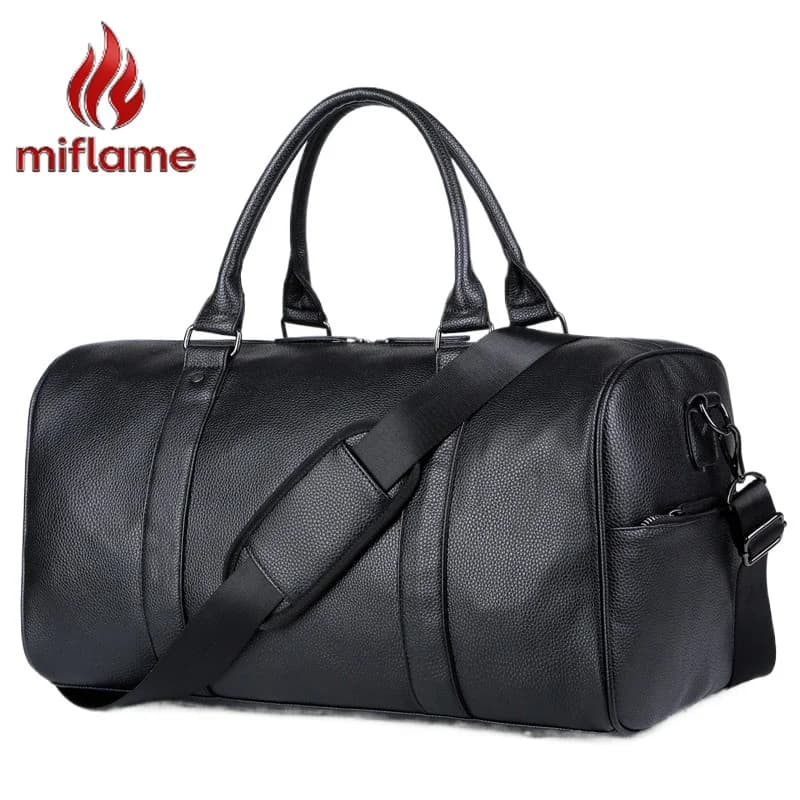 Men's Travel Bag Luxury Large Capacity  Luggage Duffle Bag Leather Portable Durable Crossbody Gym Purse Handbag Luggage Outdoor