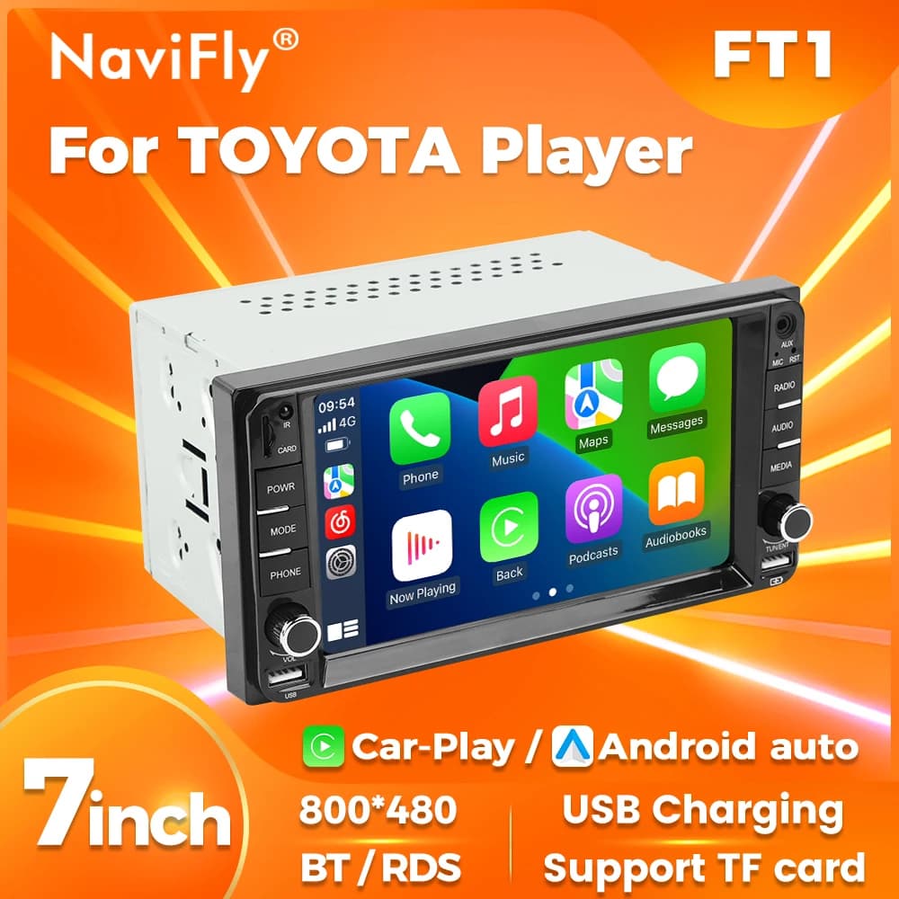 7inch Carplay+Auto Multimedia Car Radio Video Player Universal For Toyota VIOS CROWN CAMRY HIACE PREVIA COROLLA RAV4 Pardo Camry