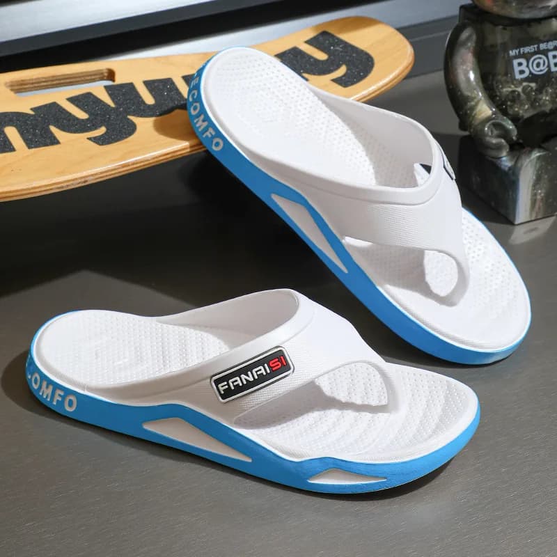 Flip-Flops For Men Breathable Comfortable Beach Sandals for Men Casual Shoes Flip-Flops Fashion Slippers for Outdoors