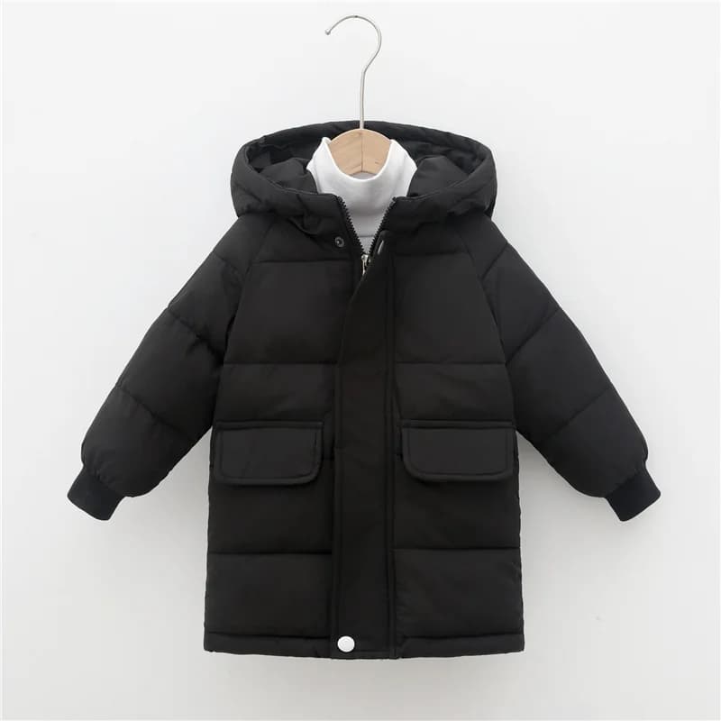 Boys Down Jackets Outerwear Autumn Winter Clothes Kids Girls Cotton-Padded Parka Jackets Children Thick Warm Cotton Coats 3-10Y