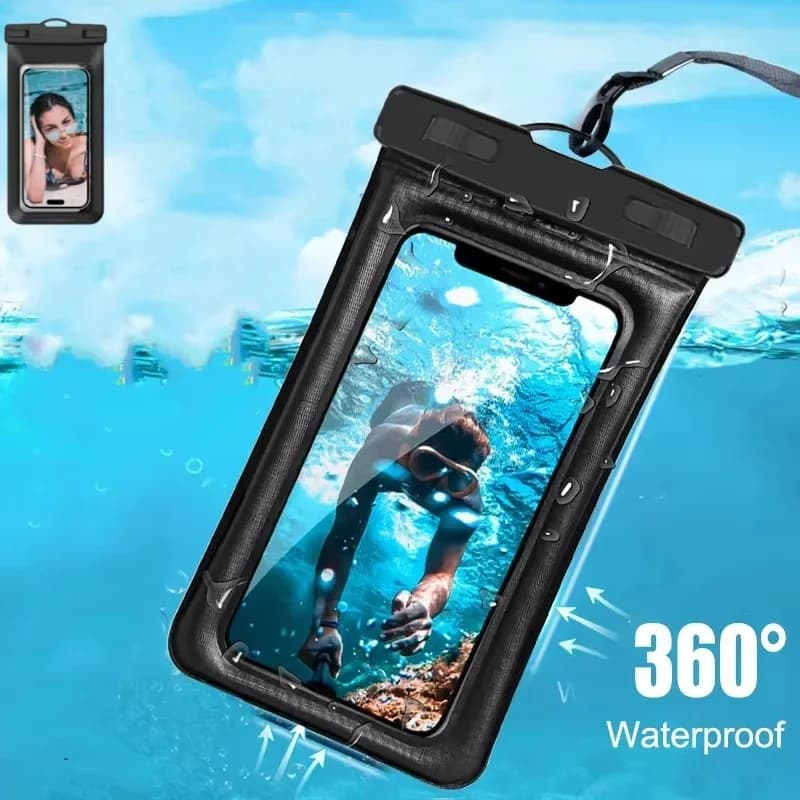 360° Full Cover Airbag Waterproof Phone Cases Universal Swim Mobile Phone Cover For iPhone 17 16 15 14 Xiaomi Huawei Accessories