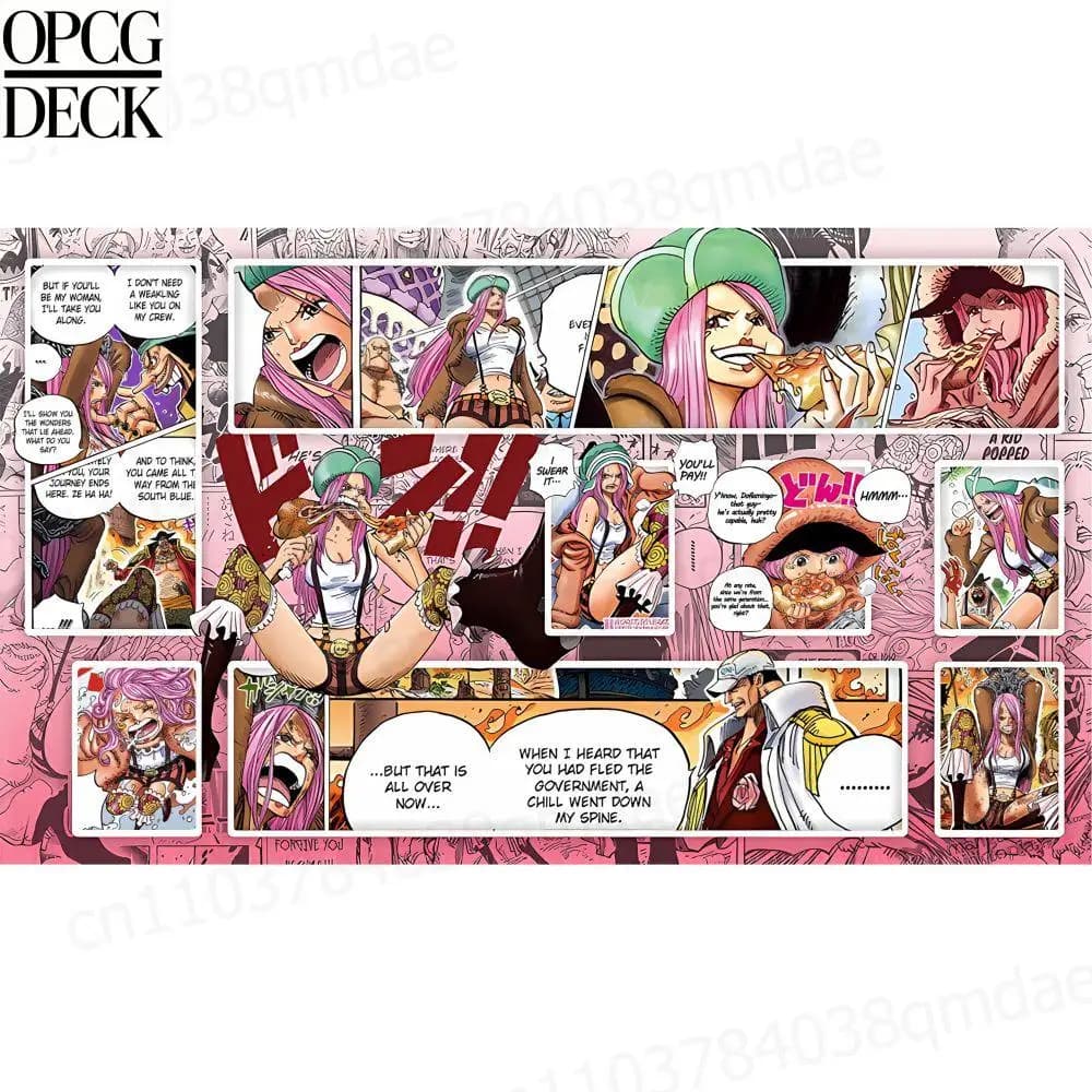 Playmat CARD GAME Playmat Jewelry Bonney Anime Playmat high-quality Card Game Mat holiday gifts 60*35cm