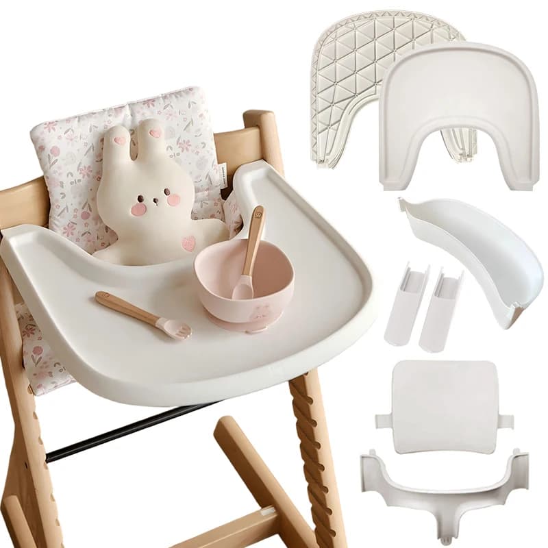 Baby Growth Chair Accessories ABS High Chair Tray Fence Storage Box Cushion Children Dining Chair Peripheral Items