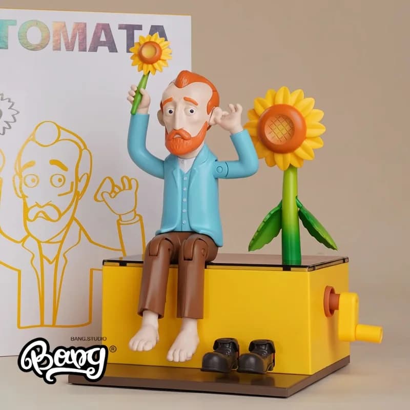 Moving Toys Vincent Willem Van Gogh Funny Art Action Figures Collection Model Creative Ornaments Birthday Gifts