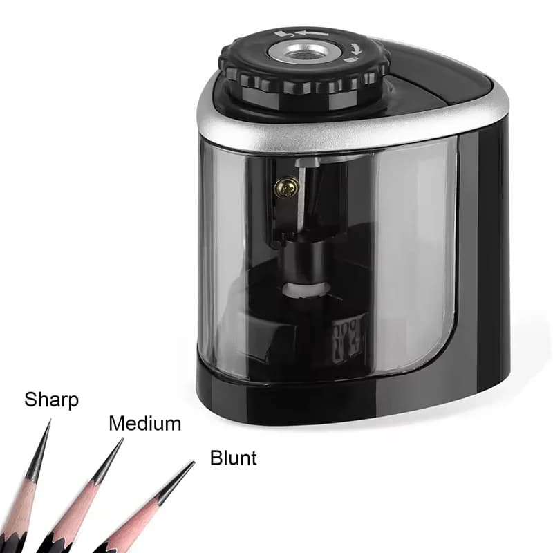 Automatic Pencil Sharpener Electric Desktop Pencil Cutter 6-8mm Portable Stationery Tool For Students School Office Home Supply