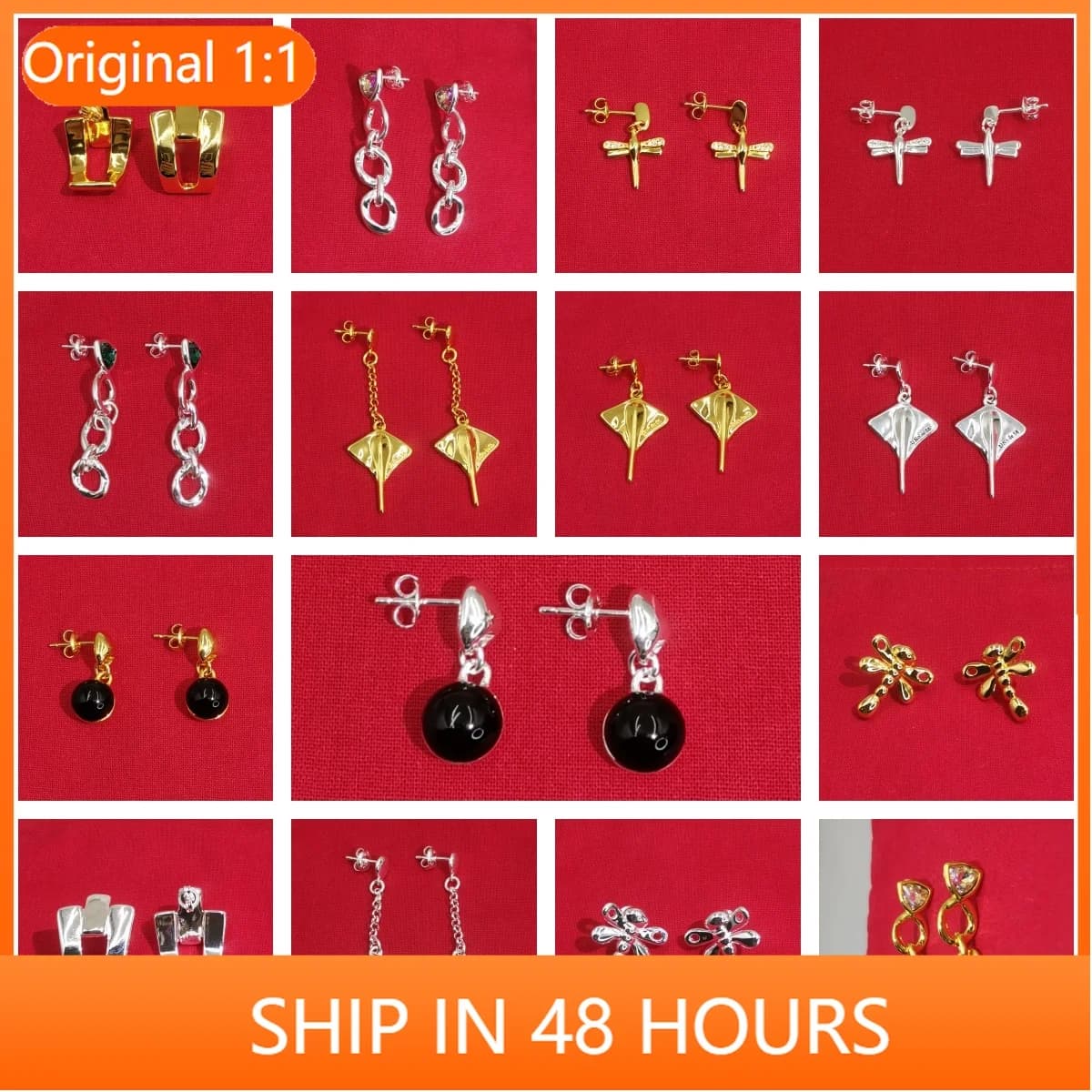 2025 Spain Original Brand Jewelry Trendy Crowd Shining Gorgeous earrings Collection Women's Accessories Couple Festival Gifts