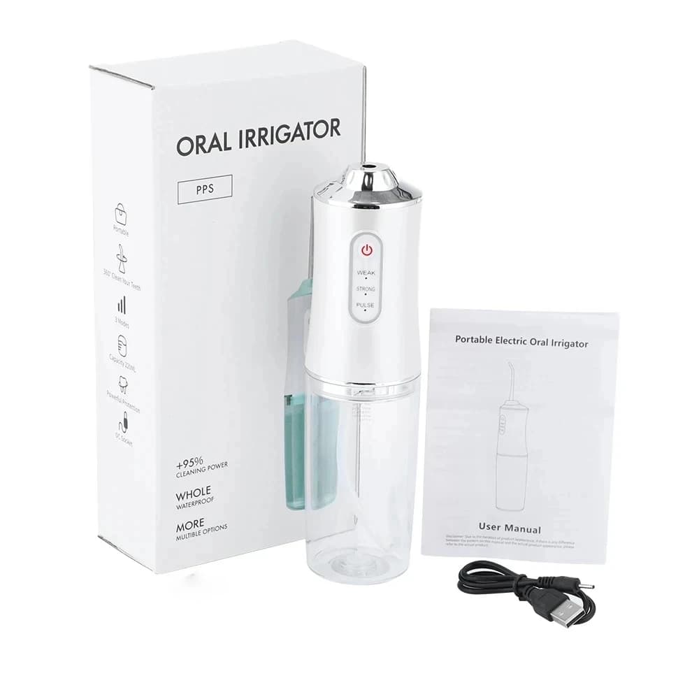 Oral Irrigator Dental Water Flosser Portable Dental Water 3 Modes Teeth Cleaner Toothbrush Oral Hygiene Clean USB Rechargeable