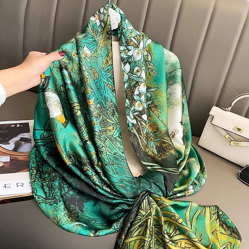 Dress Scarves Shawl Wraps Long Silky Scarf for Women Elegant Dressy Fashion Lightweight for Decorative Formal Evening Gowns