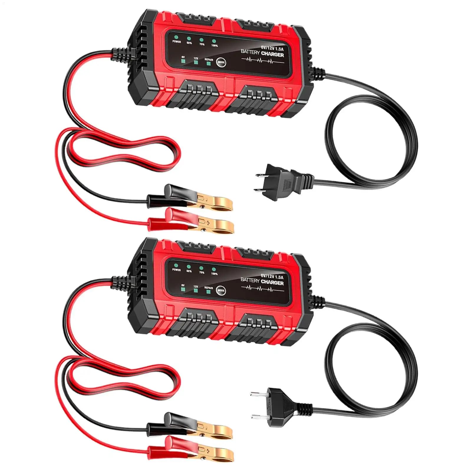 Battery Charger 6V 12V 1.5A Car Battery Charger Car Motorcycle Battery Charging Unit Automatic Tender Maintainer For Motorcyle