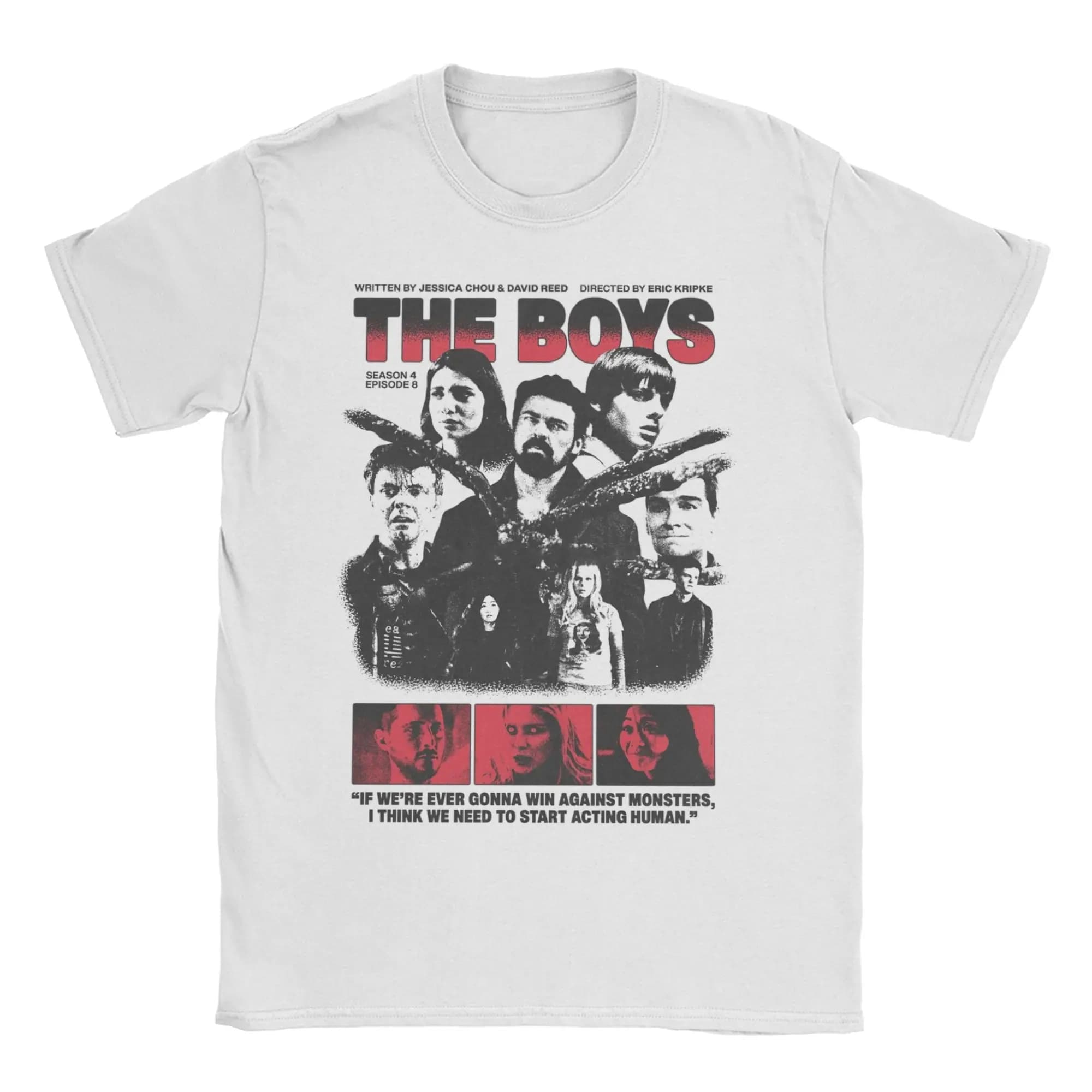 Men Women's The Boys Billy Butcher Homelander T Shirts 100% Cotton Clothes Vintage Short Sleeve O Neck Tee Shirt Gift T-Shirt