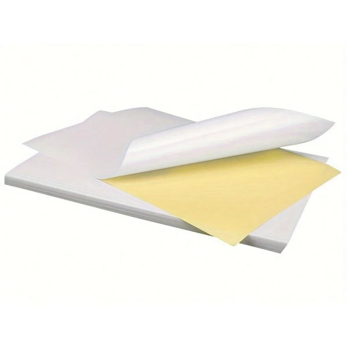 50pcs A4 glossy self-adhesive label paper printable, inkjet printer and laser printer, bright white, quick-drying, suitable for