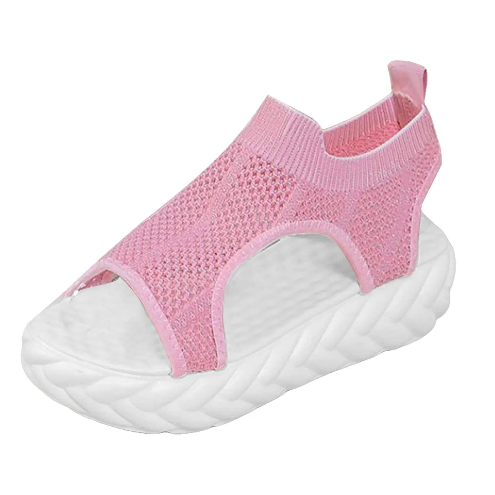 Sandals For Women 2025 Dressy Women'S Thick Soled Shoes Fashionable And Casual Hollow Mesh Breathable Women'S Sandals Dressy