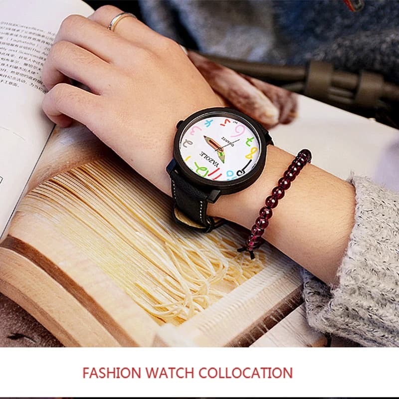 Women Watches Fashion Casual Big Number Analog Watches for Woman Leather Band Ladies Quartz Wristwatches Relógio Feminino