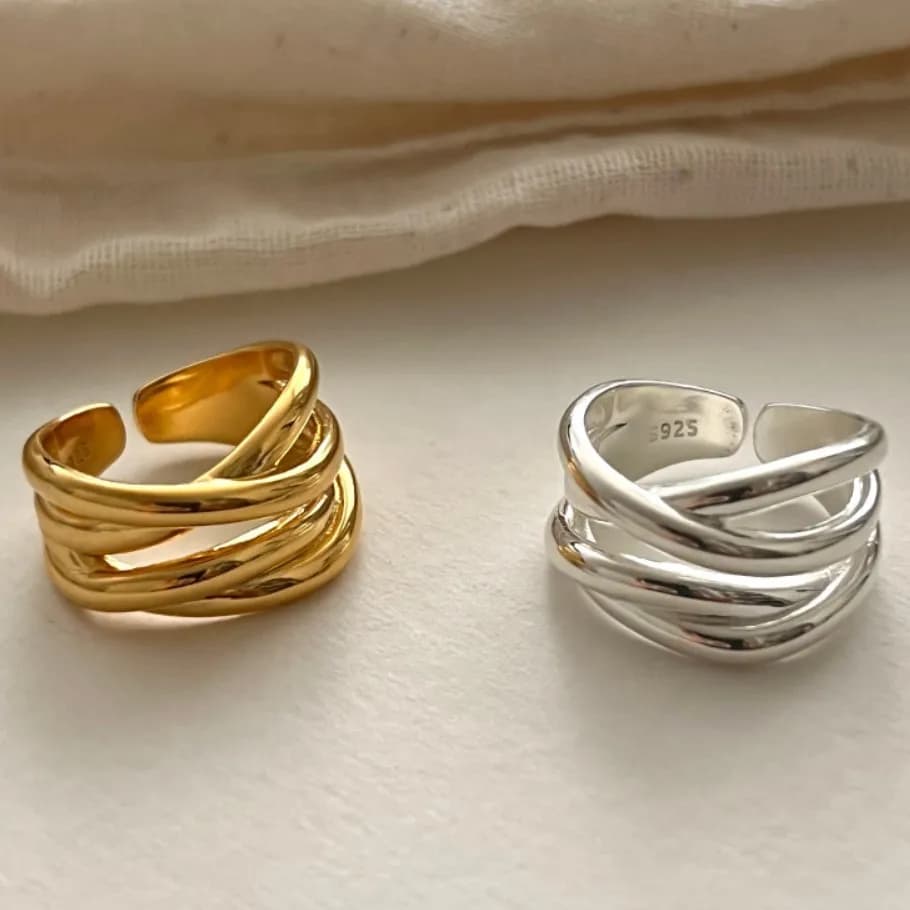 925 Sterling Silver Rings for Women Men Couple Minimalist Handmade Simple Interware Ring Party Jewelry Gift Prevent Allergy
