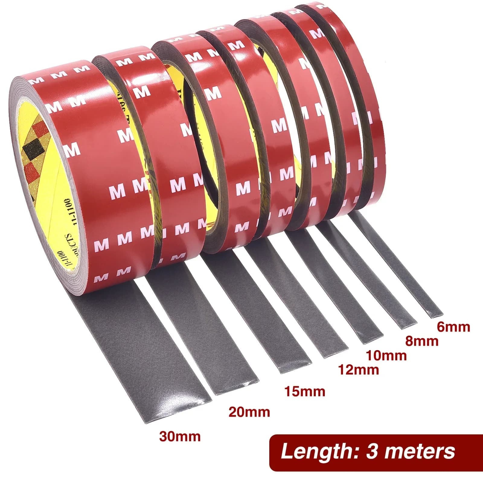 Heat-Resistant Auto Double-Sided Adhesive Patch - High Viscosity Strong Adhesion, for Heavy-Duty Car Accessories Fixing