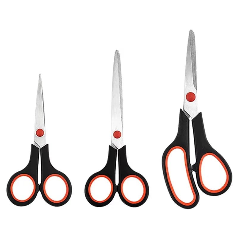 3Pcs/Set Sewing Scissors Tailor Scissors Multi-purpose Stainless Steel Scissors For Office School Sewing Fabric Craft Supplies