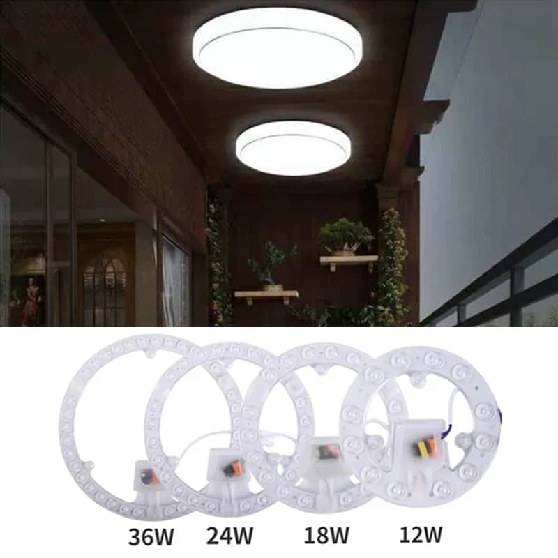 LED Panel Light 12W/18W/24W/36W Round Super Bright AC220V Module Energy-Saving Easy Install Replacement Ceiling Lights Board