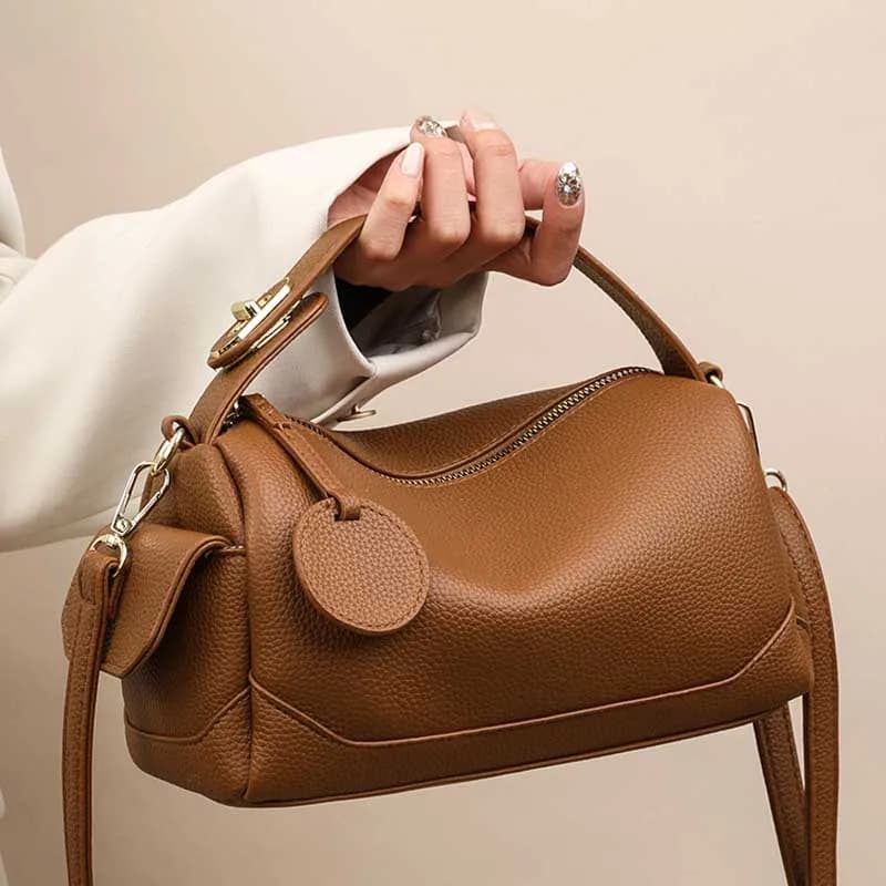 Women's Bags Fashion PU Leather Top Carrying Bag Handbags Multi Pocket Design Multifunctional Crossbody Tote Bag Shoulder Bag