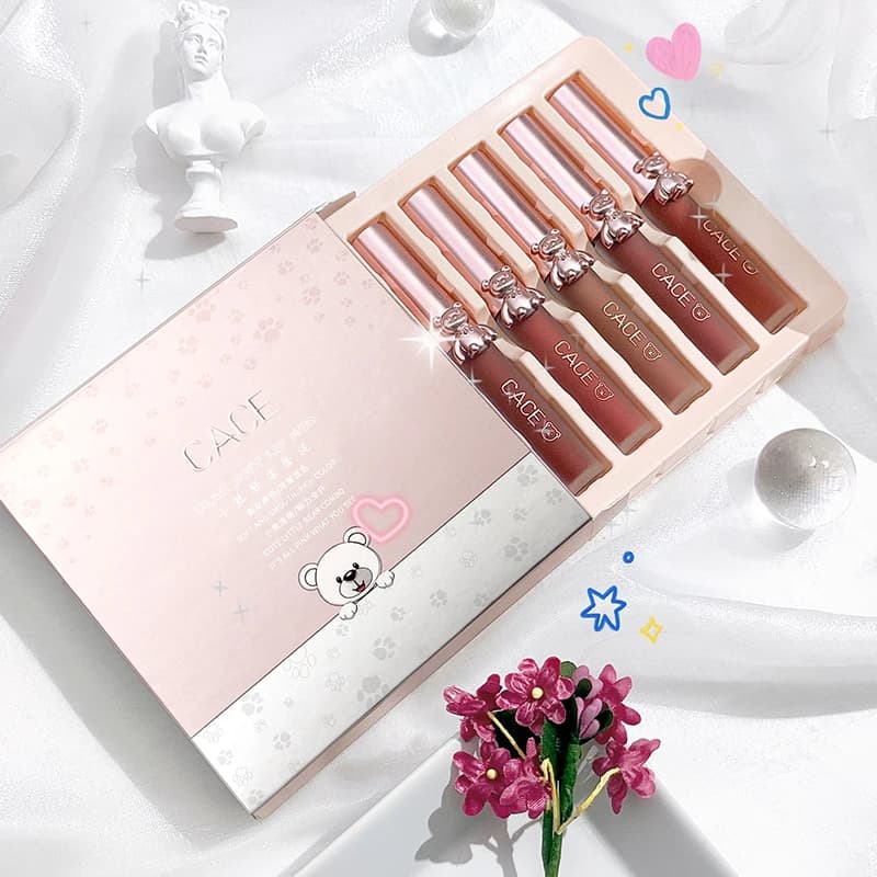 CACE Lipgloss Makeup liquid Lipstick Makeup Matte Long Lasting Waterproof Velvet Liquid Lip Stick Sexy Fashion Lips Make Up