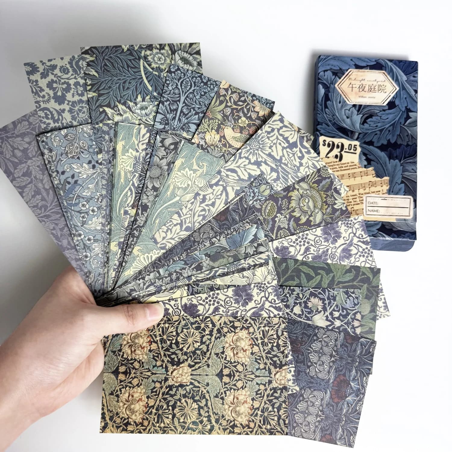 60 sheets 60 sheets/boxed  Vintage Material Paper Scrapbooking Paper DIY Junk Journaling Collage Decoration Background Craft Wov
