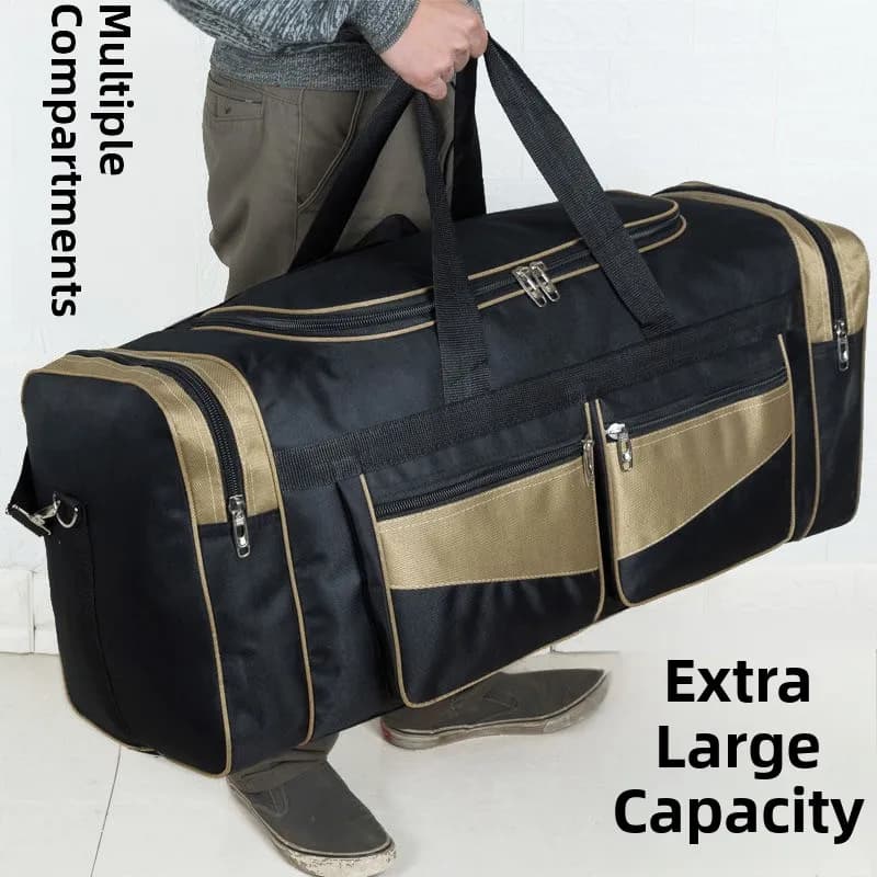 Extra Large Capacity Travel Bag Handheld Luggage 90L Men's Backpack Moving Home Clothes Storage Quilt Oxford Cloth Foldable