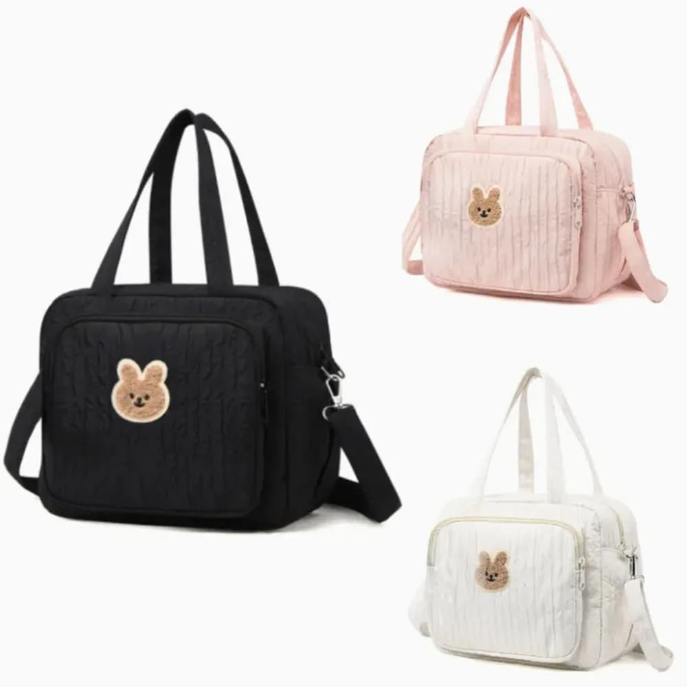 Stylish Quilted Diaper Bag for Moms - Versatile Shoulder & Crossbody Design, Lightweight & Spacious Perfect for Everyday Use