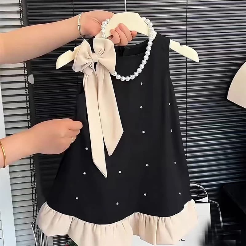 Girls' Dress Summer Wear 2025 New Korean Style Kidsren's Sleeveless Dress Fashionable Loose and Versatile Girl Princess Style