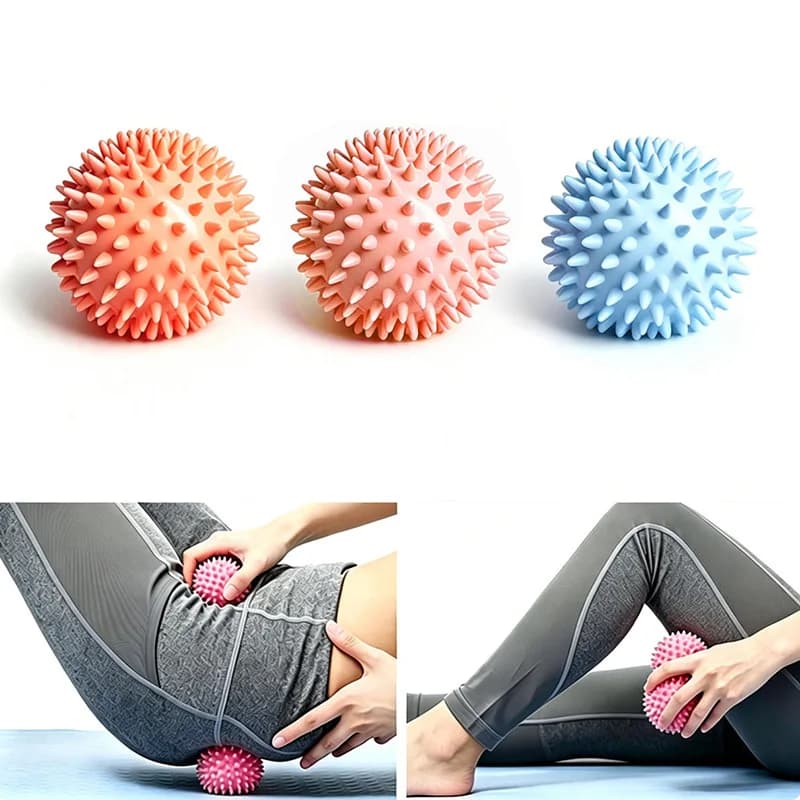 Massage Ball Spiky Myofascial Release Trigger Point Deep Tissue Muscle Relaxation Yoga Fitness Foot Back Shoulder Massager