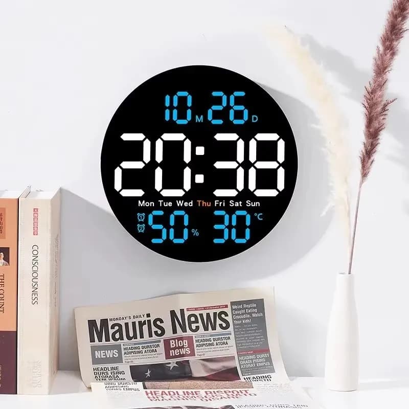 Digital Wall Clocks Large Screen With Timing Countdown Function Clocks For Home Bedroom Living Room Office Home Decoration