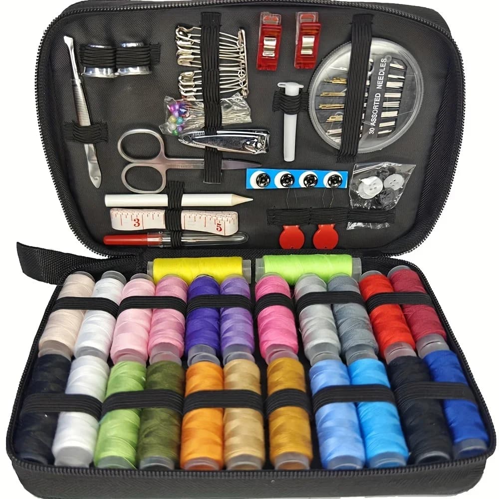 67/128pcs Sewing Kit With Sewing Supplies And Accessories 24-Color Threads, Needle And Thread Kit Products For Small Fixe