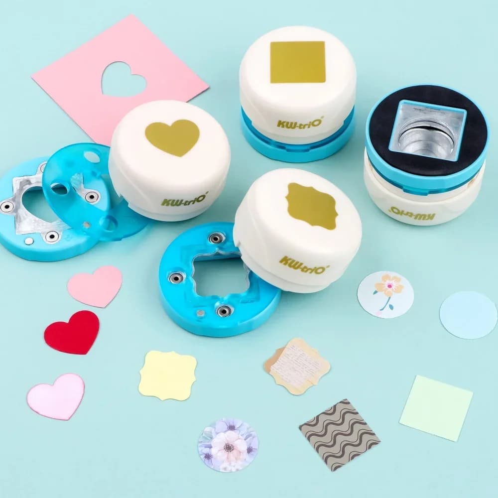 Craft Hole Punch Handmade Scrapbook Paper Puncher Scrapbooking Maganetic Punches Crafting Design for Office Supplies Card Making