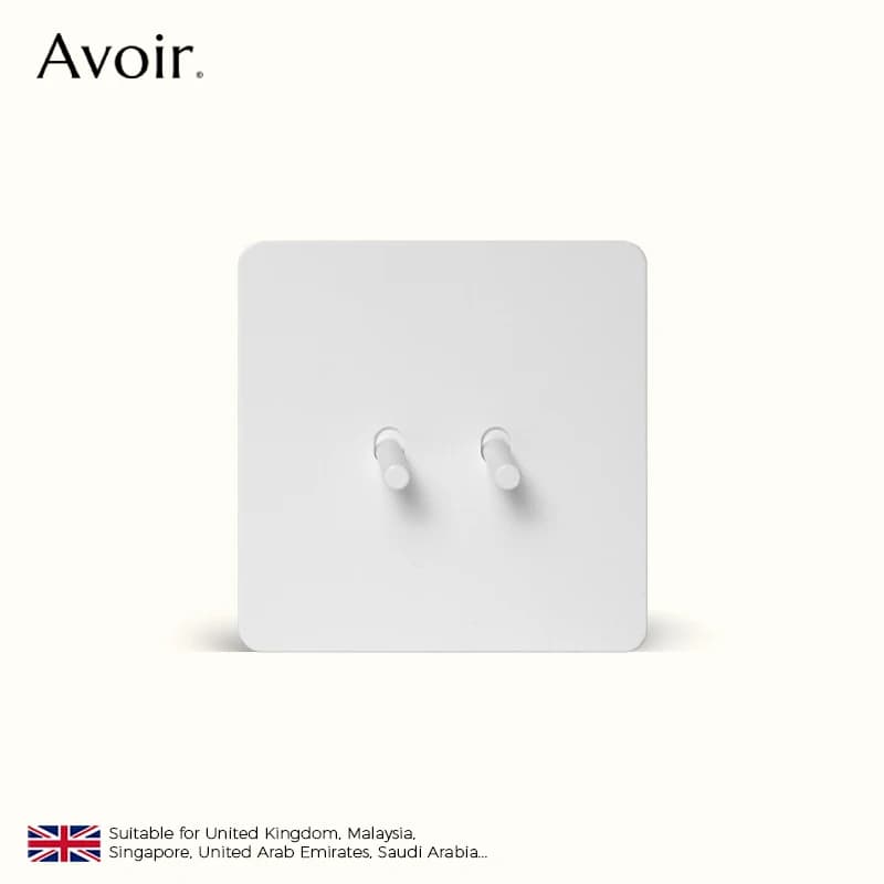 Avoir Wall Switches For Houses Push Button Switch Light White Stainless Steel Panel Electrical Sockets And Switches USB Charge