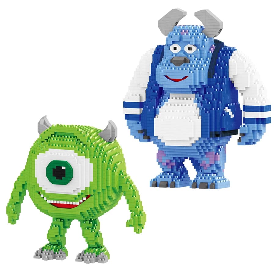 Educational Toys Cartoon Children Toys Monsters Micro Blocks Mini Bricks Animel Figures Birthday Gifts For Kids