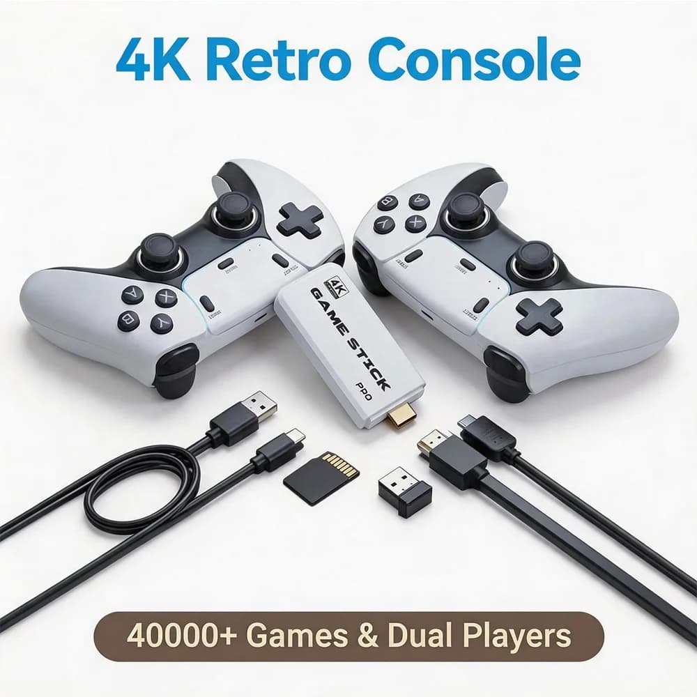 Two-Player Competitive Game Console TV 4K High-Definition Double-Player Retro Game Console PSP Game Controller