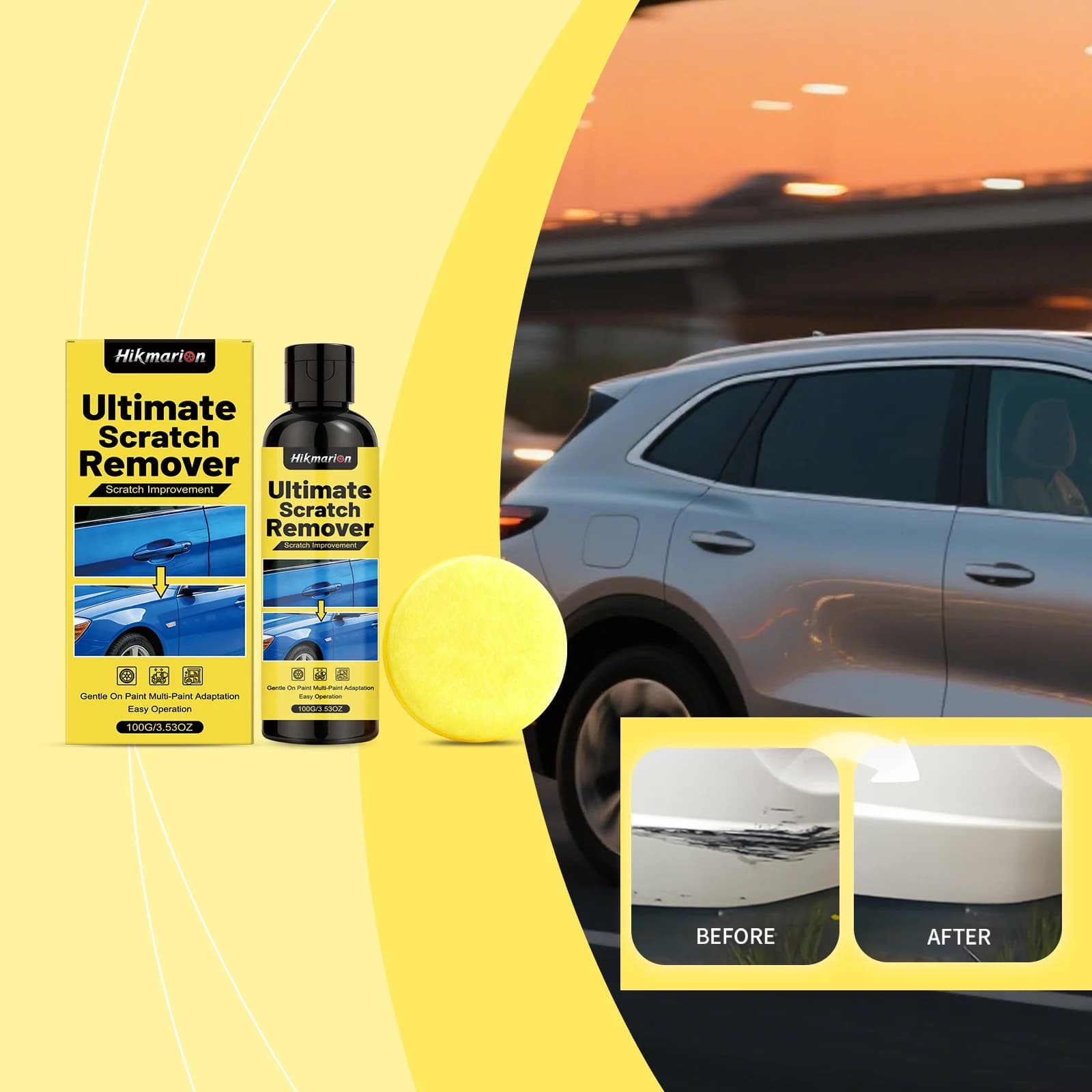 Car Scratch Care Kit - Polishing, Refinishing, and Brightening for Daily Body Paint Maintenance