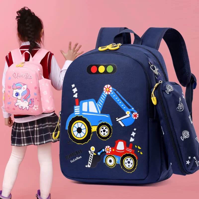 Boys Girls Cute Cartoon Toddler Rucksack Kindergarten Schoolbag Anti-lost Backpacks School Bags