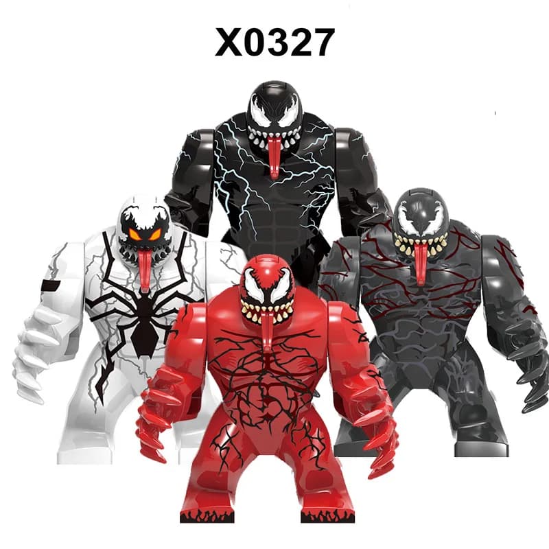 Superhero Building Blocks Toys, Adult Children Slaughtered with Venom, Puzzle DIY Assembly, Building Block Toy Gifts