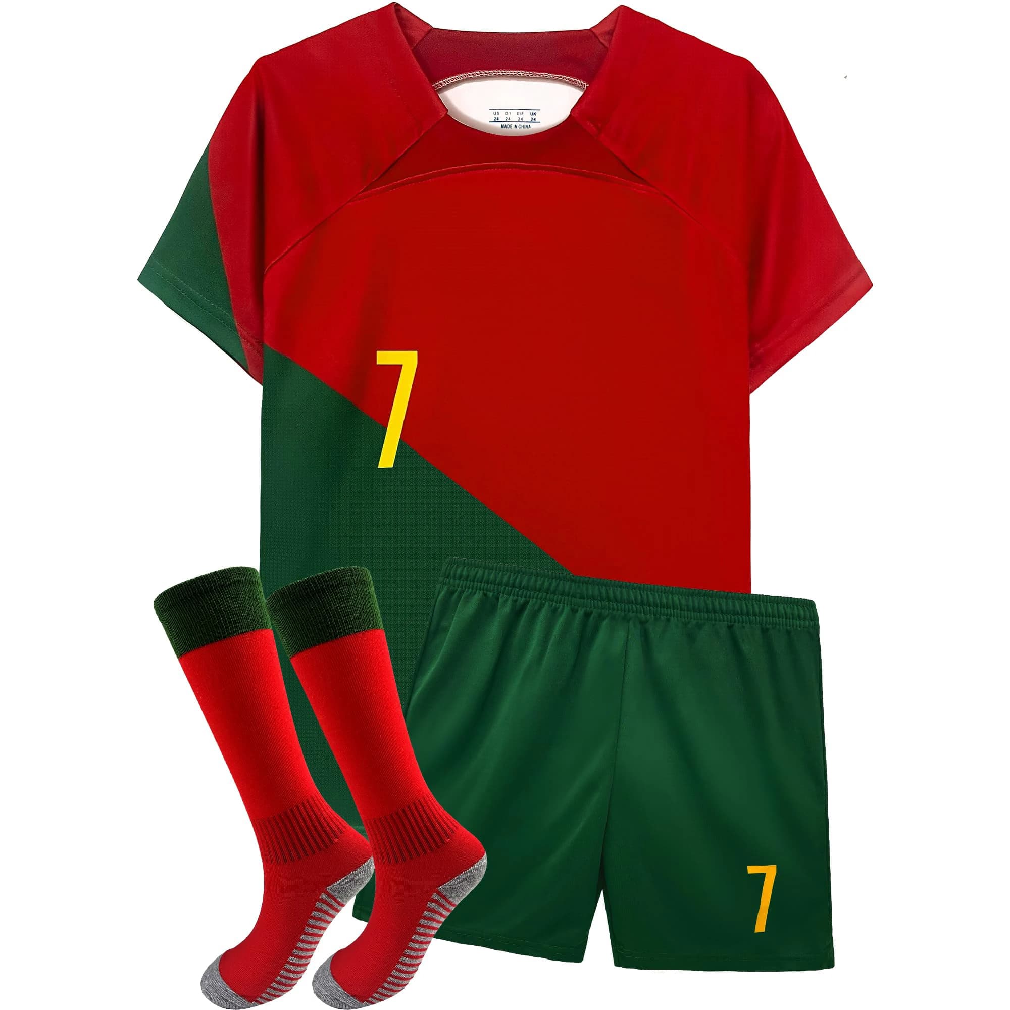 Boys Soccer Jerseys Training Uniform for Kids Youth Gift Kit Set