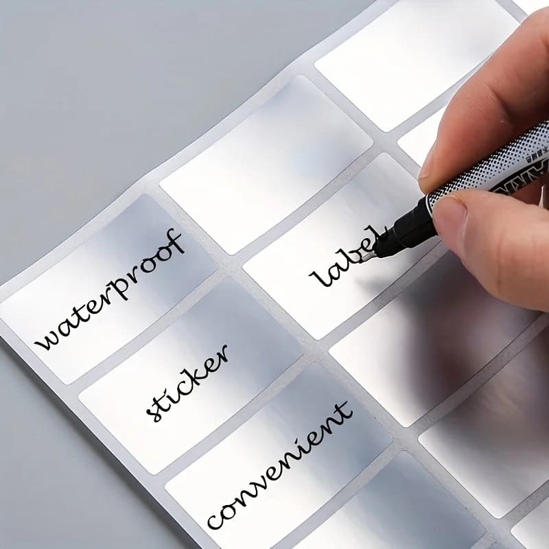 160/250pcs Detachable Waterproof Label Stickers, Handwritten Label Paper Suitable for Office Storage Boxes, Relocation Folders