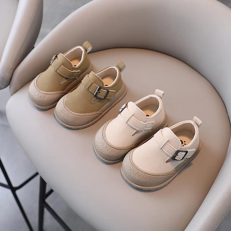 Boys' Boken Shoes Soft Soled Children's Shoes 2025 New Arrivals  0-1 years old Children's Sports Shoes Fashion Retro Bean Shoes