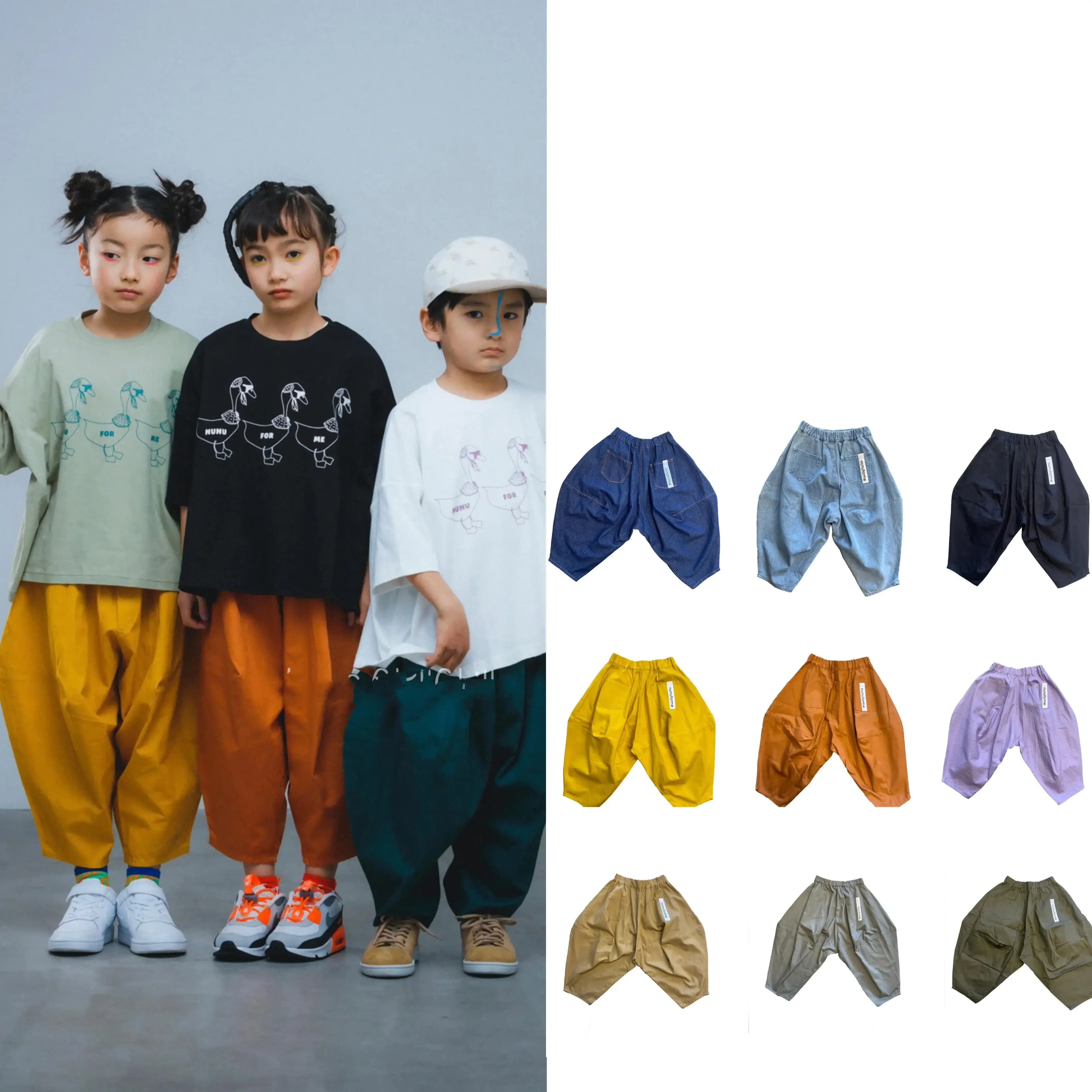 Boys Pants Toddler Girl Clothes Cotton Kids Harem Pants Baby Casual Loose Jeans Spring Summer Children Breathable Cargo Pants