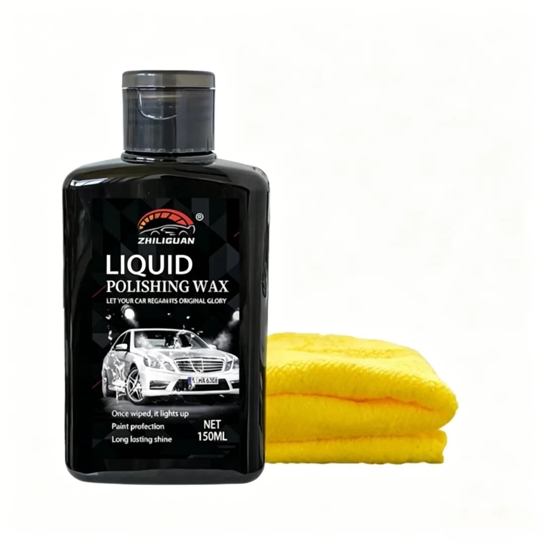 150ml Liquid Polishing Wax with Microfiber Towel, Car Paint Polishing Coating, Long Lasting Shine Paint Protection, Restores Car