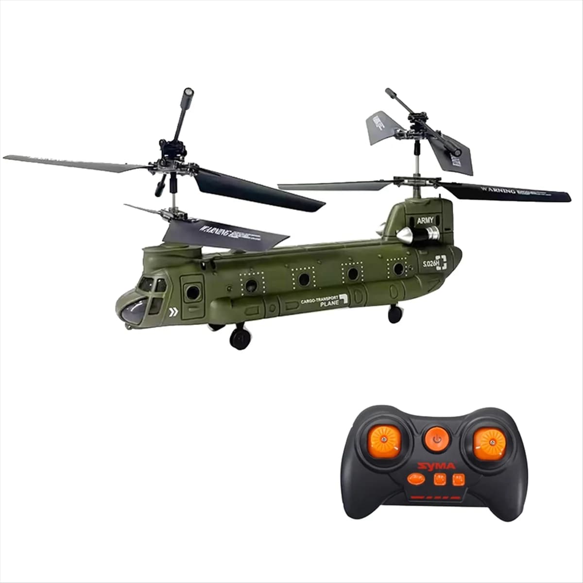 AM-RC Helicopter S026H Double Propeller Fixed-Height Transport Aircraft Rc Airplane Remote Control Toys Gift for Kids