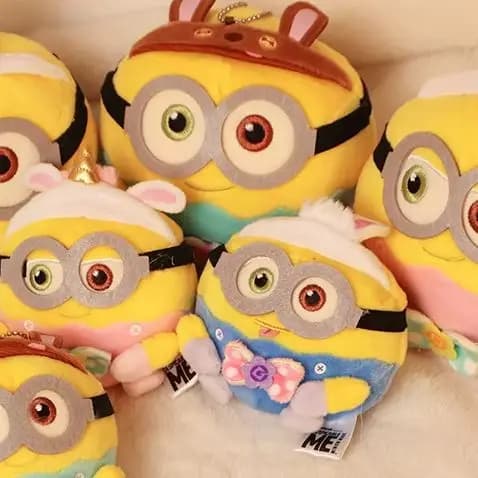 Hot New 12cm Minions Characters Yellow Plush Toys Bob Stuart Soft Dolls Toys & Hobbies Christmas Birthday Gifts