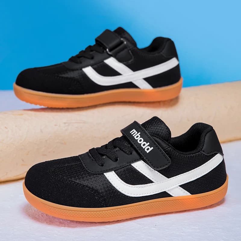 Children's Sports Shoes Boys' Barefoot Shoes Wide-Toed Simple Fashion Casual Shoes Lightweight Hook and Loop girls' Flat Shoes