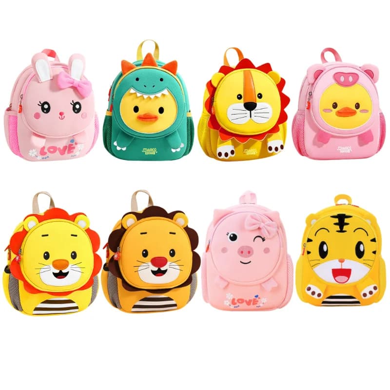 Kids Backpack Children School Bags for Boys Girls Cute Animal School Backpack Waterproof Primary Book Bag Mochila Infantil