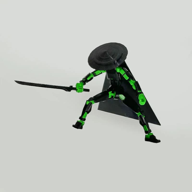 T13 Action Figure Assemble Toy Set - 13 3D Printed, Multi-jointed & Movable Pieces for Kids' Gaming