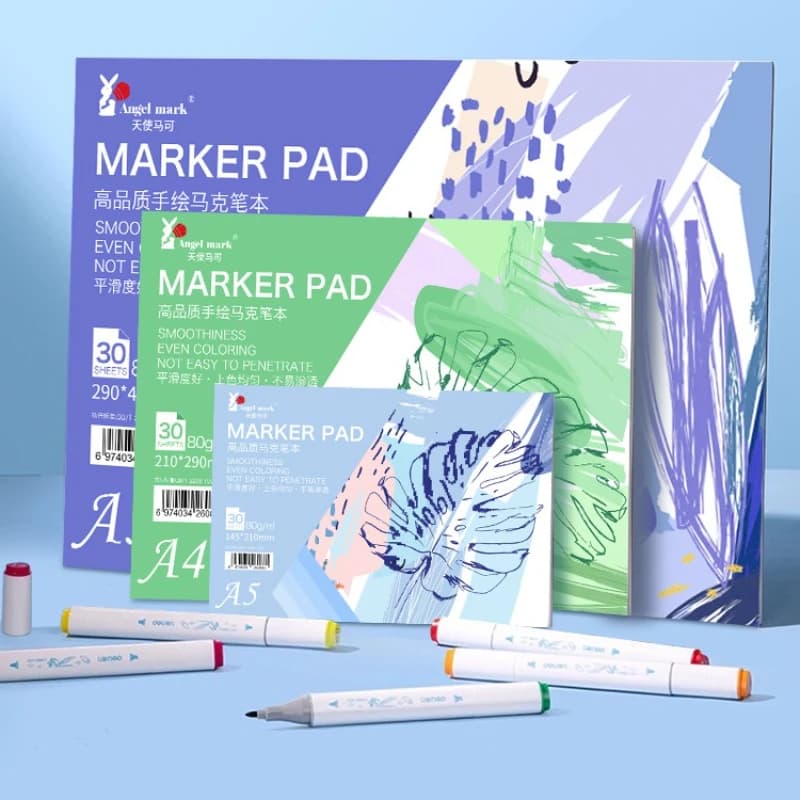 Marker Pads A3/A4/A5 Art Sketchbook Notebook Student Art Painting Drawing Watercolor Book Markers Sketch School Art Supplies
