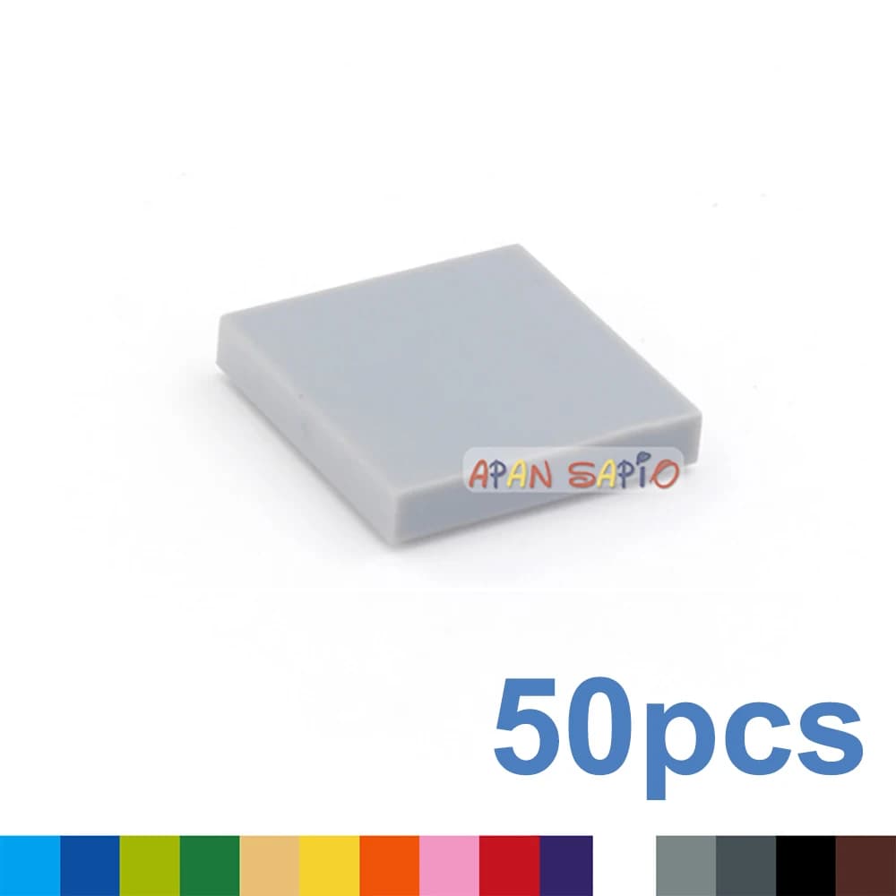 50pcs/lot DIY Blocks Building Bricks Tile 2X2 Educational Assemblage Construction Toys for Children Size Compatible With Brand