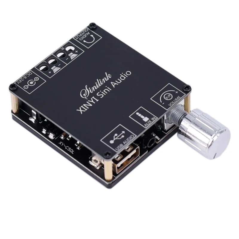 Audio Speakers DIY Bluetooth 5.0 High Power Digital Amplifier Stereo Board AMP Amplificador Audio AUX 3.5mm USB sound card